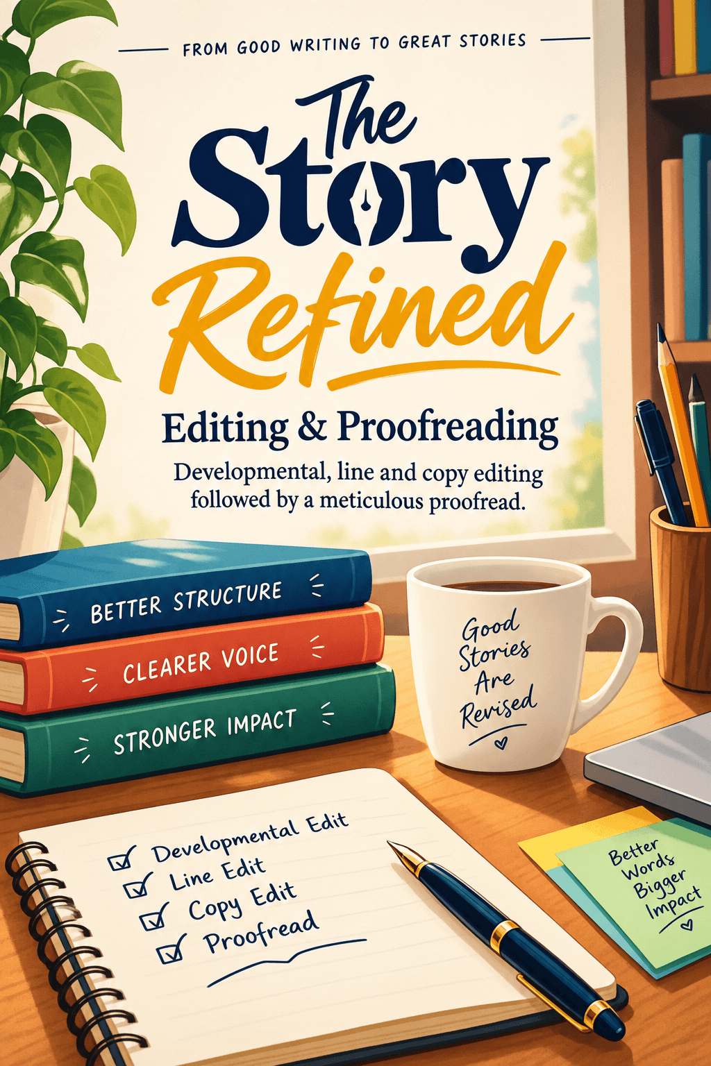 The Story Refined cover concept 2